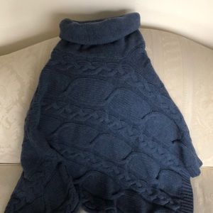 Turtle neck lambswool shawl